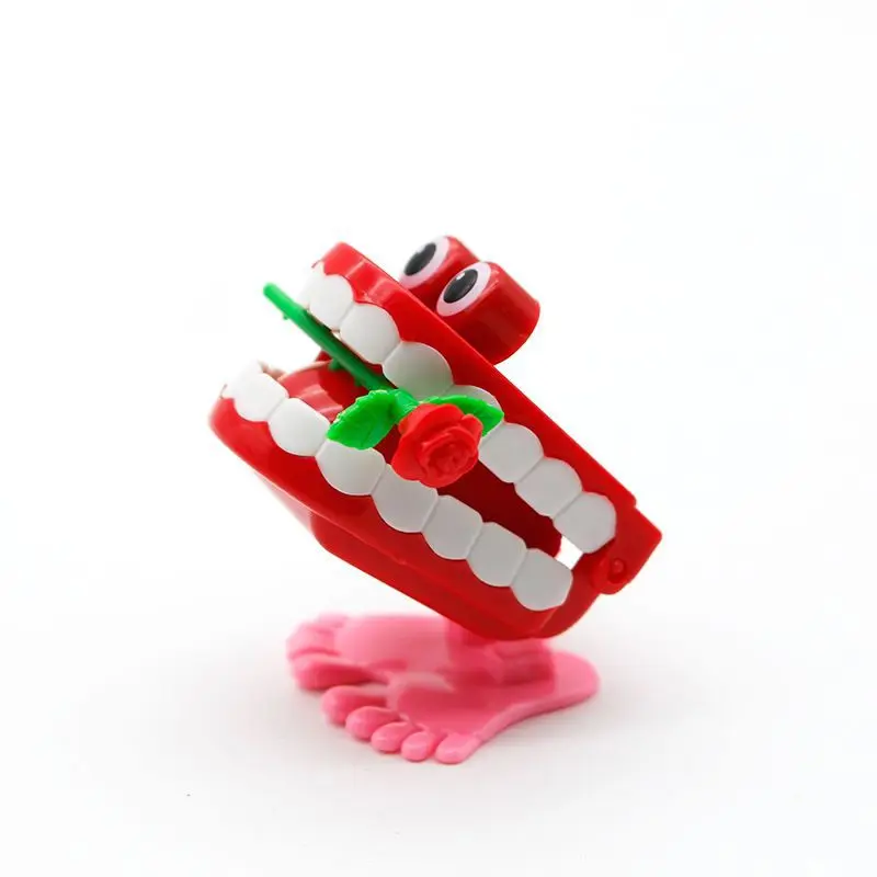 Funny Joke Toys Wind Up Teeth Chomping & Chattering Walking Teeth Toys for Kids Party Halloween