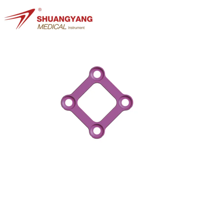 Микрохирургический имплантат титановая пластина 4 отверстия