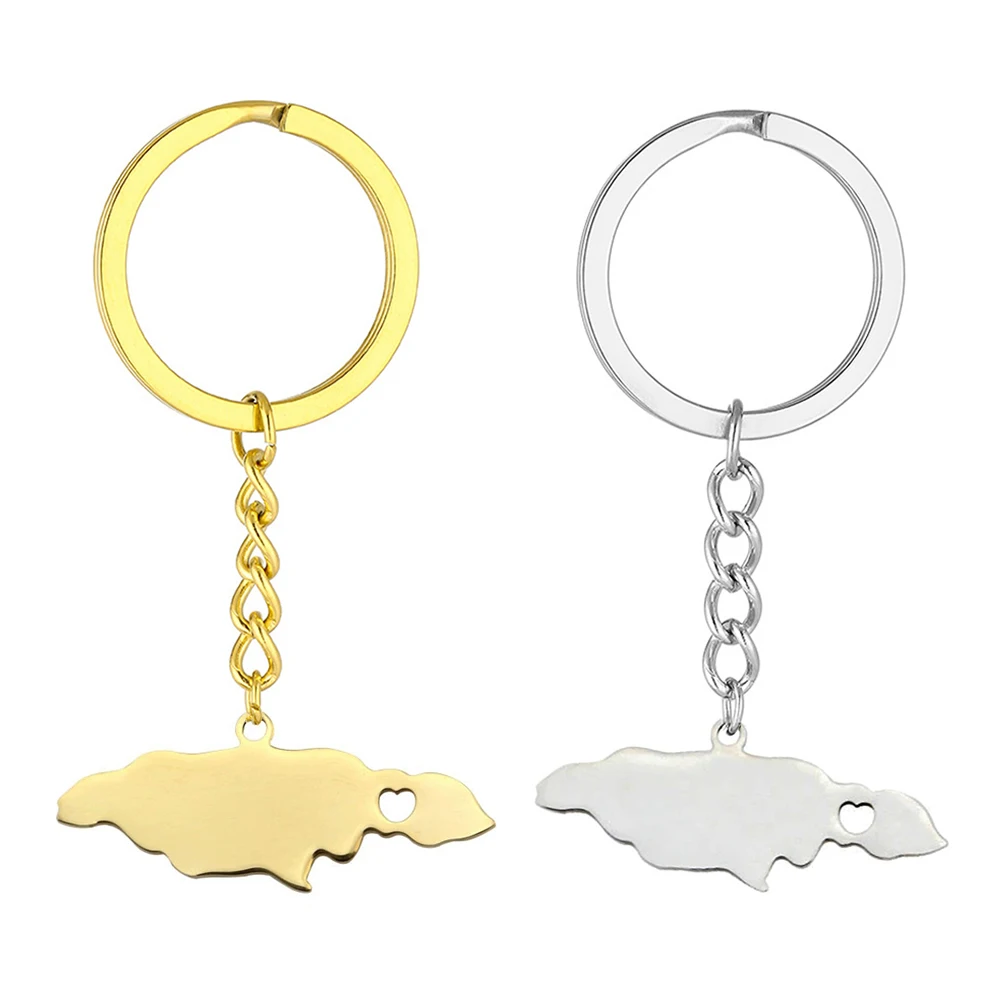 Металлический брелок с флагом Ямайки