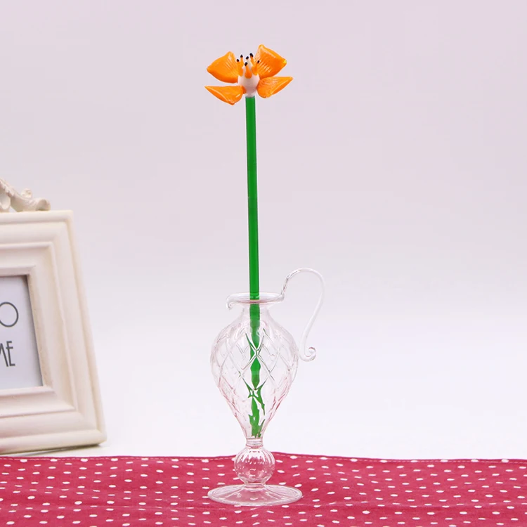 All kinds of  flowers sculpture long stem glass all kinds of flowers