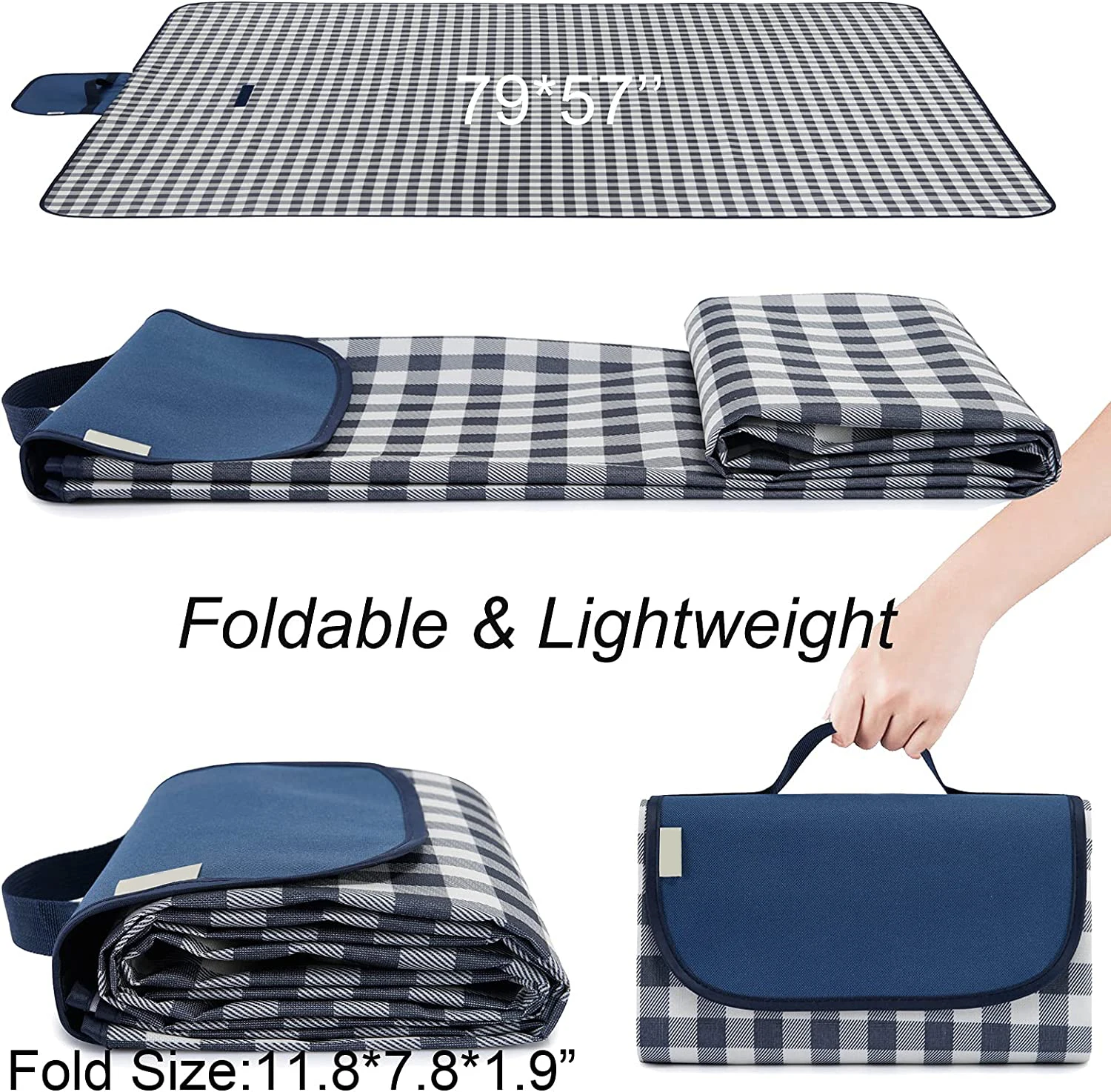 WOQI High Quality Waterproof Outdoor Camping Hiking Picnic Tote Mats