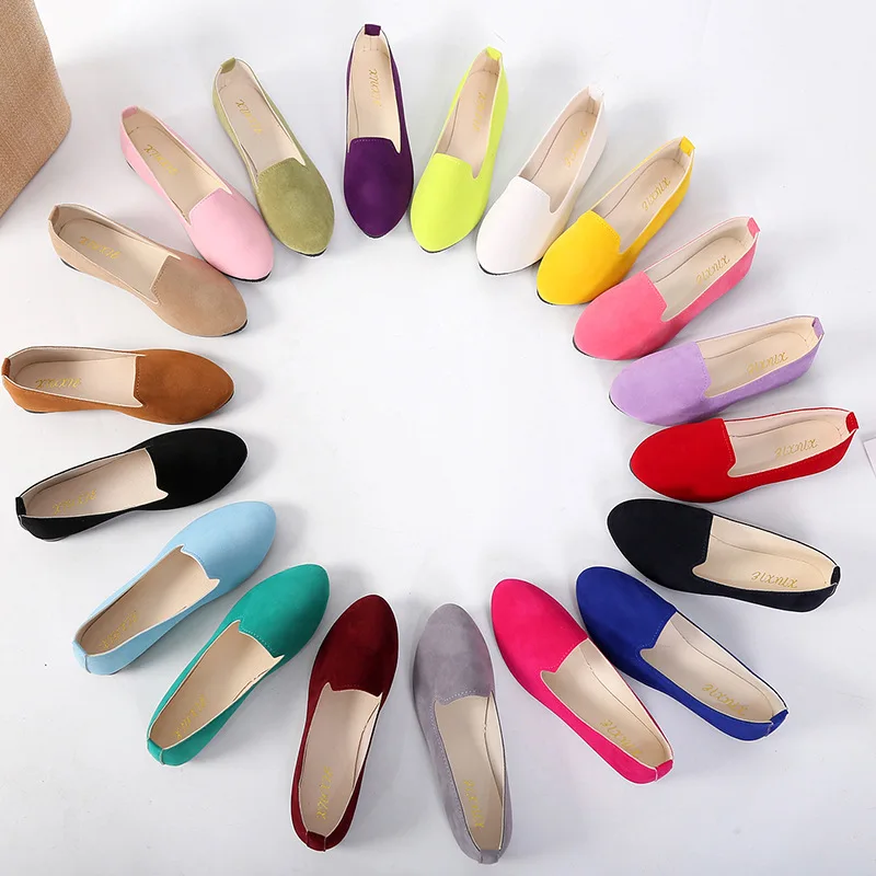 2022New Taoxi Hotsale cheaper Flats for women candy color Boots Casual Shoes lady shoes