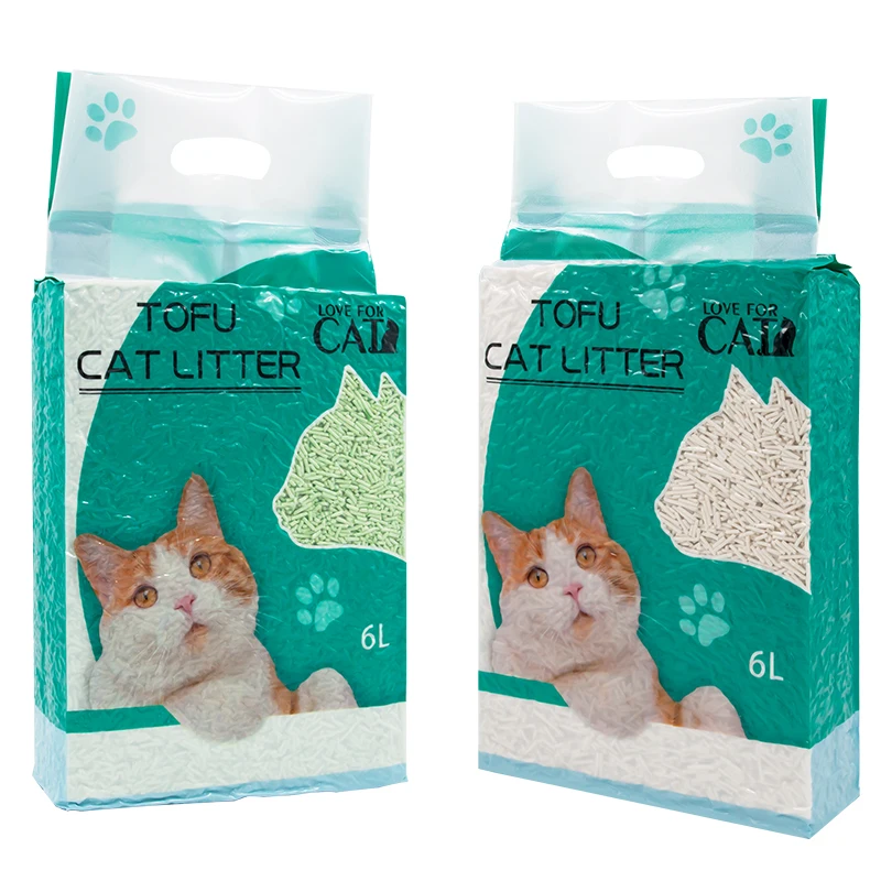 No Dust Rapid Water Absorption Discoloration Cleaning Supplies Paper Cat Litter Tofu