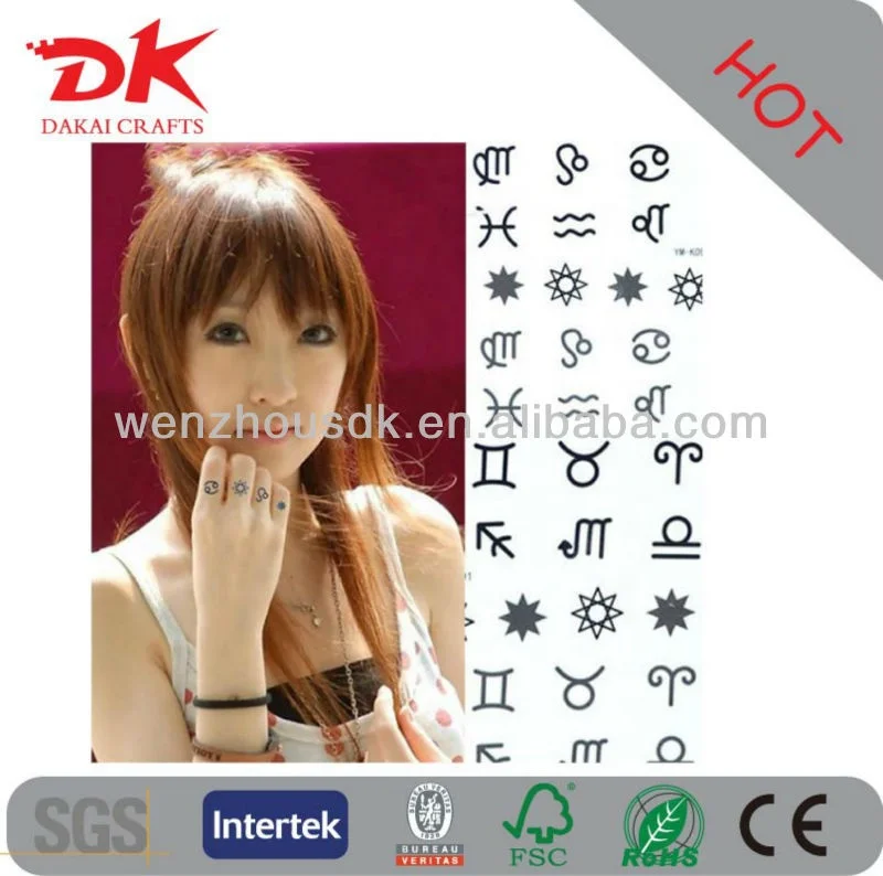 Finger Tattoo Stickers/henna Tattoo Stickers Imported French Tattoo Paper Gold Supplier  Design Transfer to Body Factory