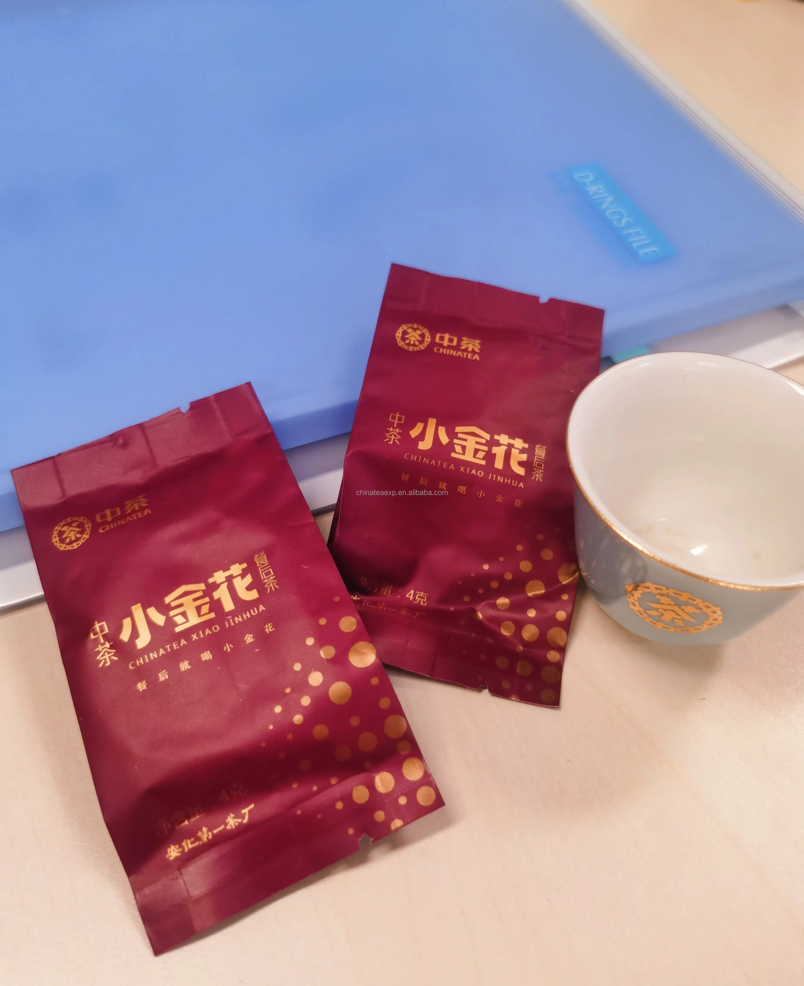 HN16 wholesale factory price negotiable Chinese tea CHA Golden Flower Tea Mini Package DARK TEA