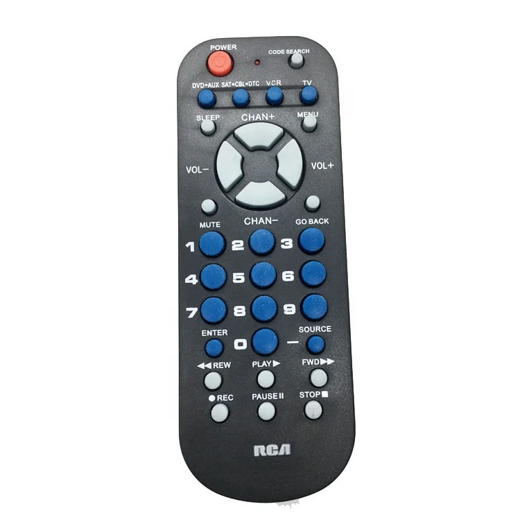 4 in 1 universal remote control RCA RCR 504BR/RCR804BFDR/RCR804BR Series TV/VCR/SAT.CBL.DTC/DVD.AUX