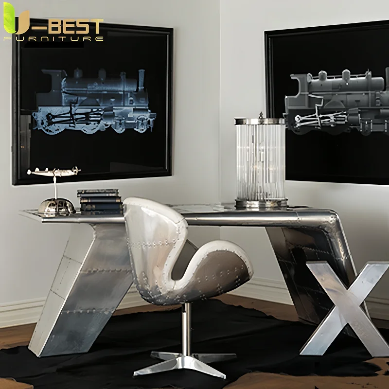 Living Room Chairs Vintage Retro Aluminum Lounge Fauteuils De Salon Armchair Cadeiras Sala Estar Fauteuil Design Furniture