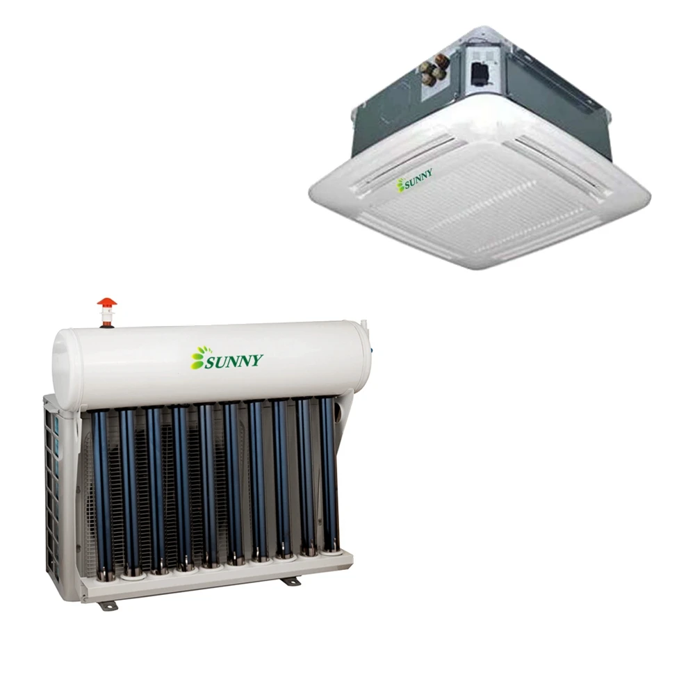 18000btu  Vacuum Tube Type Hot and Cold Hybrid Solar Air Conditioner Ductless Split Air Conditioning with R410A
