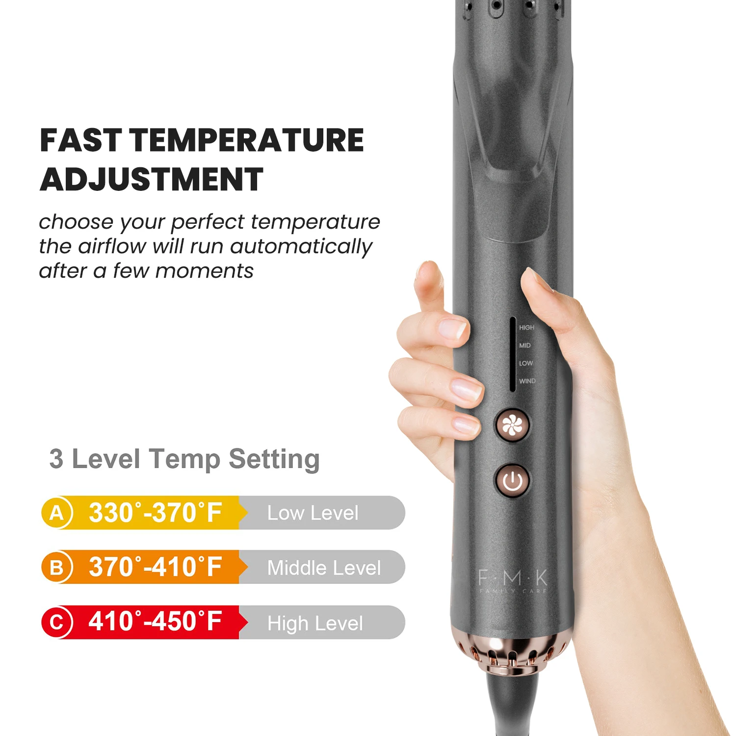 Hot Selling PTC Fast Heater 2 in 1 Hair Straightener and Curler for Women Automatic Curl Function Cool Air Hair Irons