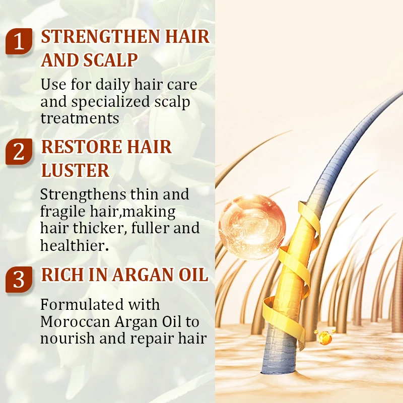 Arganmidas Organic Hair Care Treatment Argan Oil Morocco Anti-Frizz Keratin Nourishing Essential Argan Protein Hair Oil