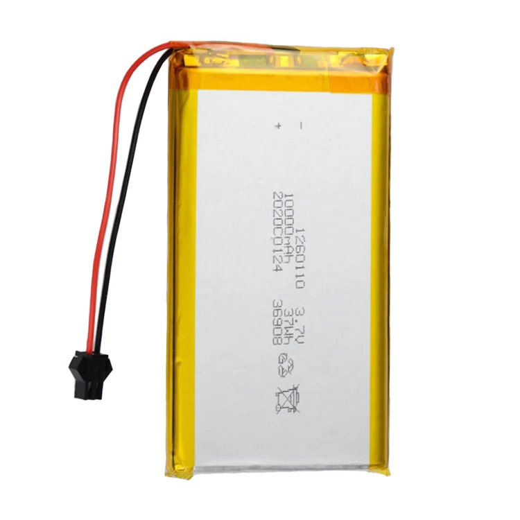 3.7 V Polymer lithium battery 1260110 10000 mAh Reserve Power Outdoor Power Lithium Battery