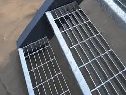 Grating Galvanized Metal Steps Steel Stair Tread
