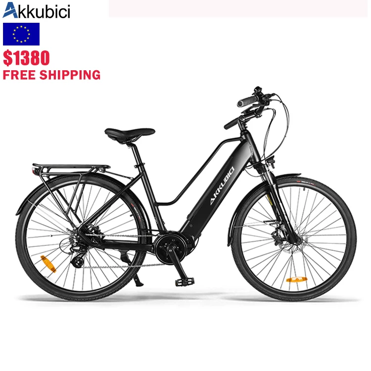 Akkubici free shipping bafang 250w brusshless motor electric city bike 700c ebike 28 inch electric bicycle eu european warehouse