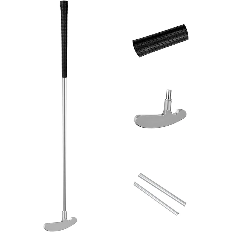 The detachable alloy rod bidirectional golf putter is suitable for left-handed and right-handed golfers.