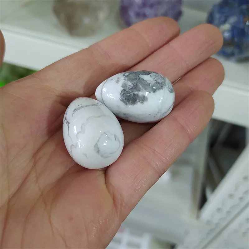 Wholesale natural 3cm small size gemstones quartz eggs raw stones healing stones craft crystal eggs