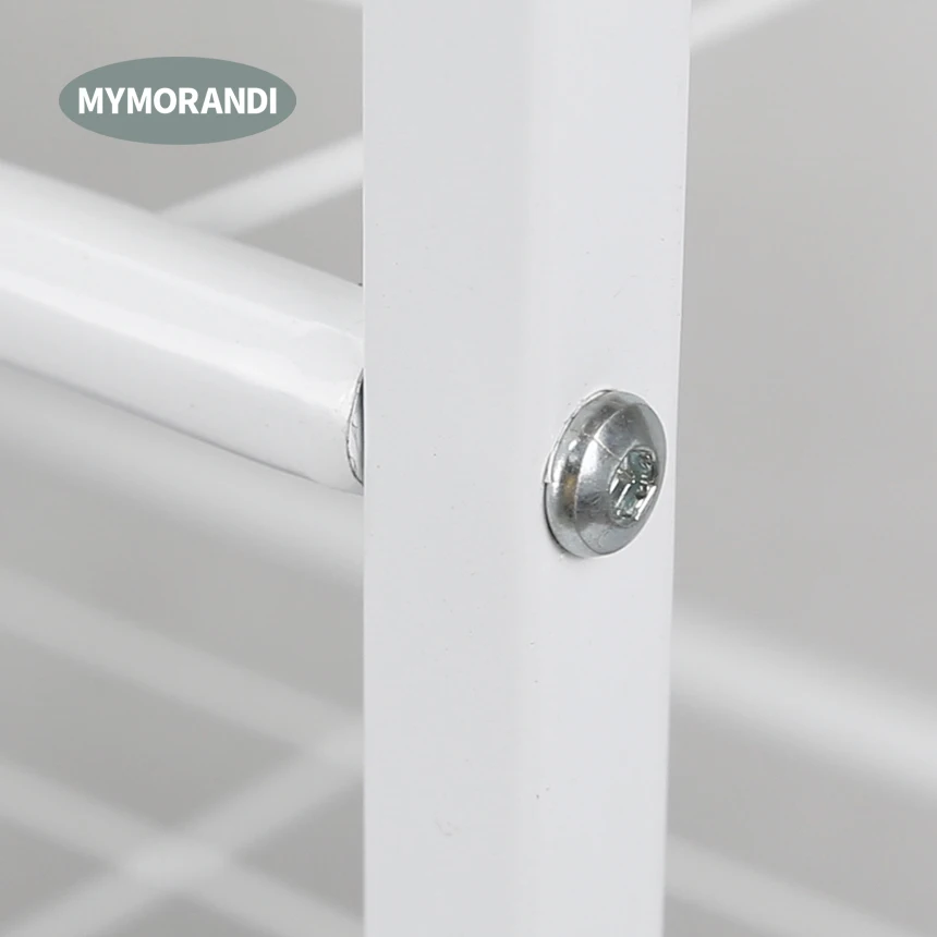 Stackable 4-tier shoe rack storage metal mesh shoe shelf stand iron tube shoe rack for 9 to 12 pairs