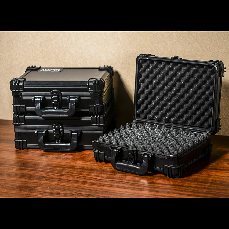 GLARY Stackable Profile Hard Shell case for Guns Box Durable Portable Aluminium Gun case Shockproof Gun case Box With Foam