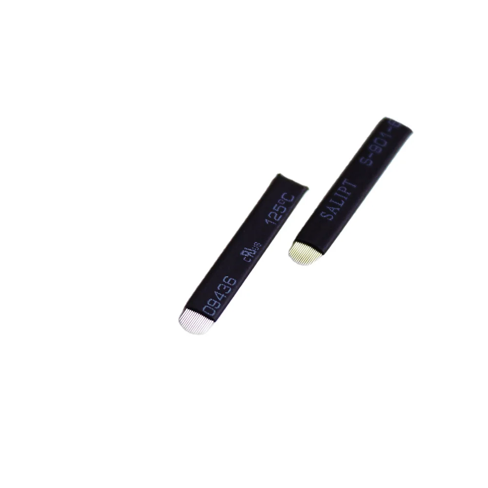 OEM/ODM Slope Eccentric Tebori 0.18mm Nano Tattoo Eyebrow Flexi-Blades Needles Disposable Sterile Microblade