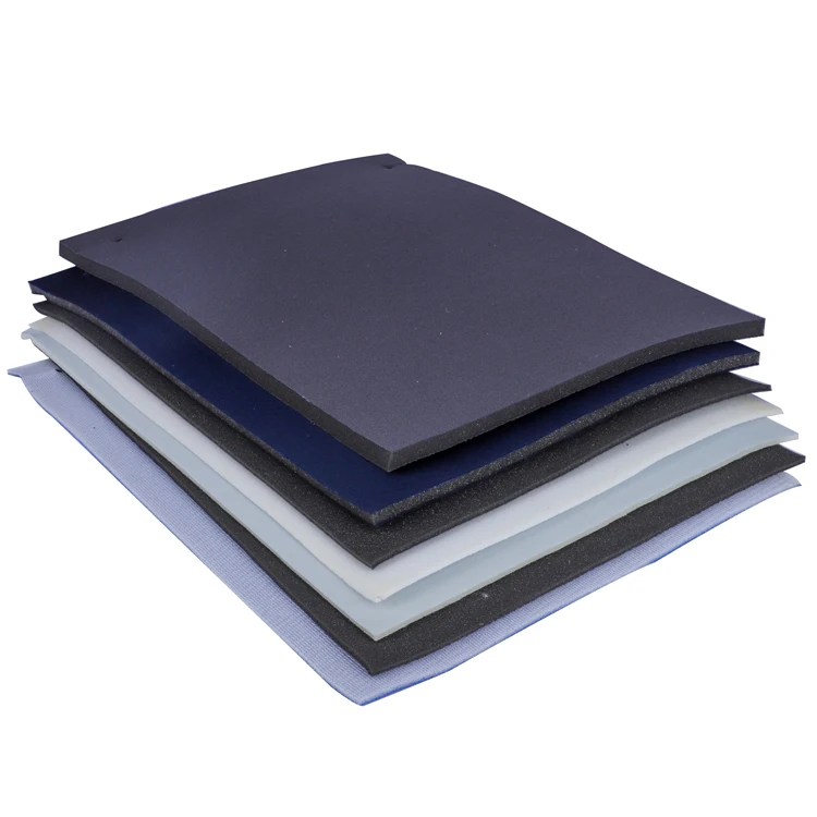 Thin foam backed polyester fabric laminated custom foam products headliner suede Mesh fabric with foam for car