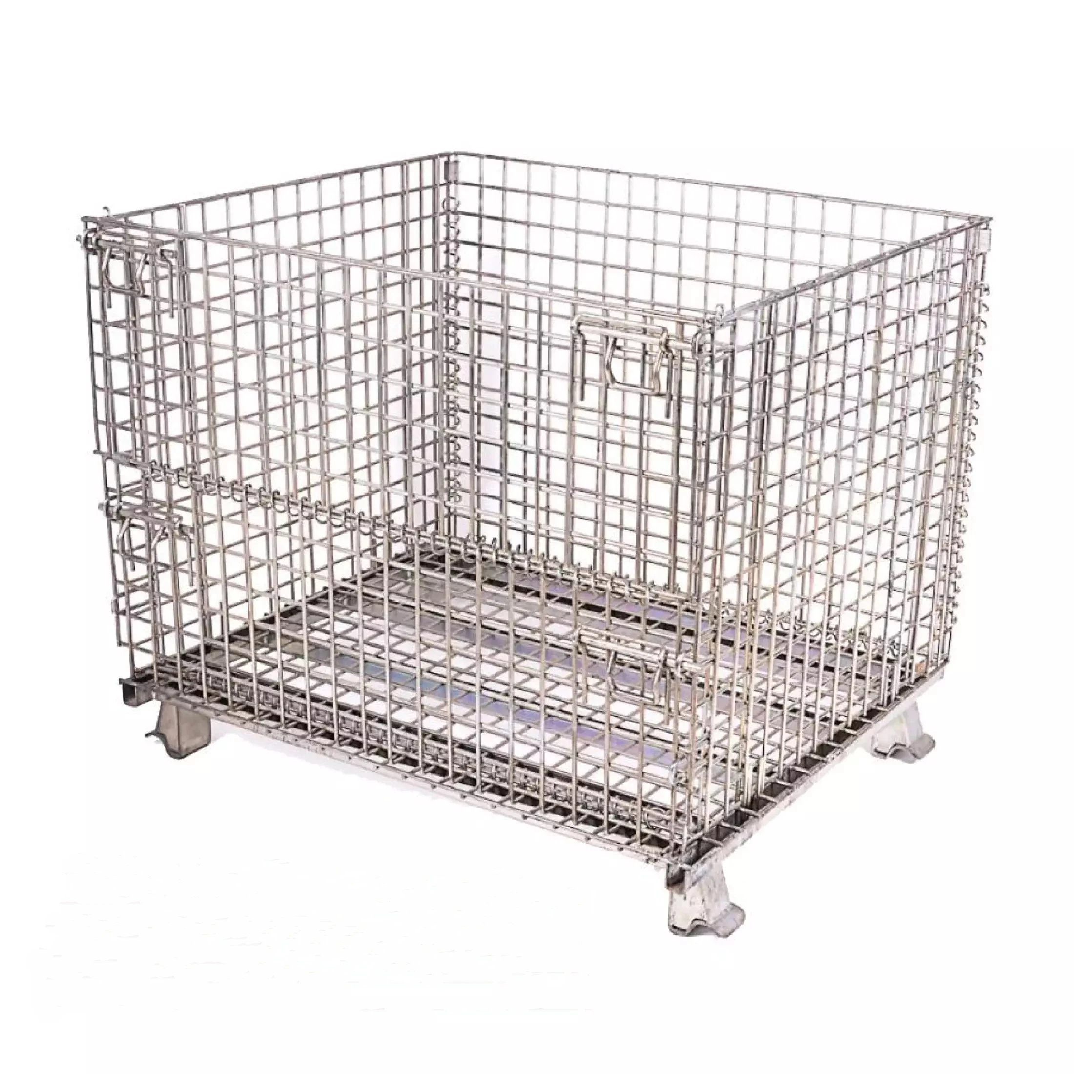 Промышленный и металлический контейнер, железный ящик для складных контейнеров для складов