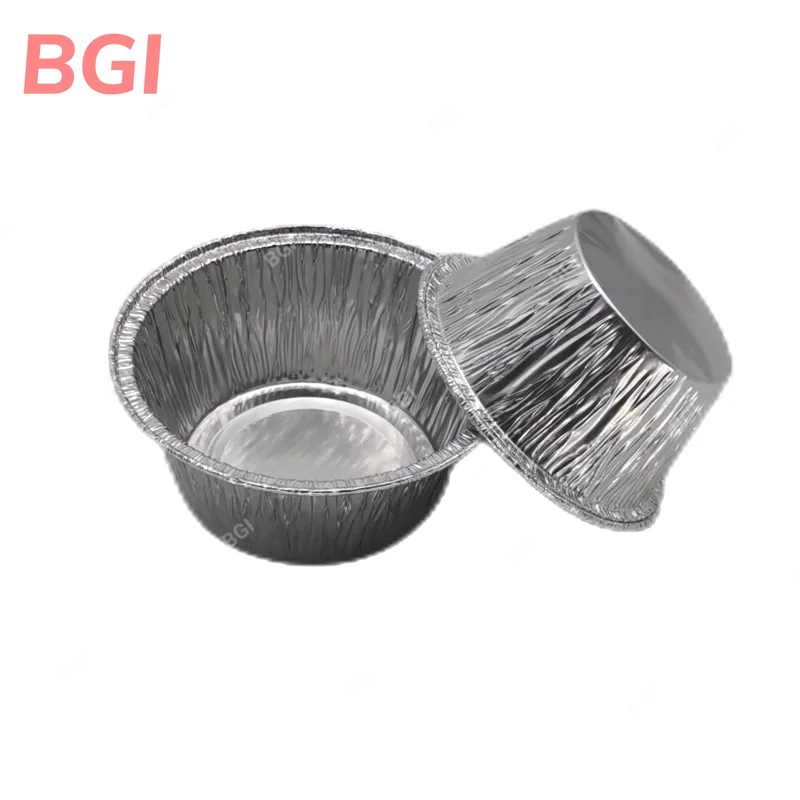 ABL PACK 65ml /2.2OZ Small Round Sealing Cup Fast Food Package Disposable Aluminium Foil Container Cheese Cupcake