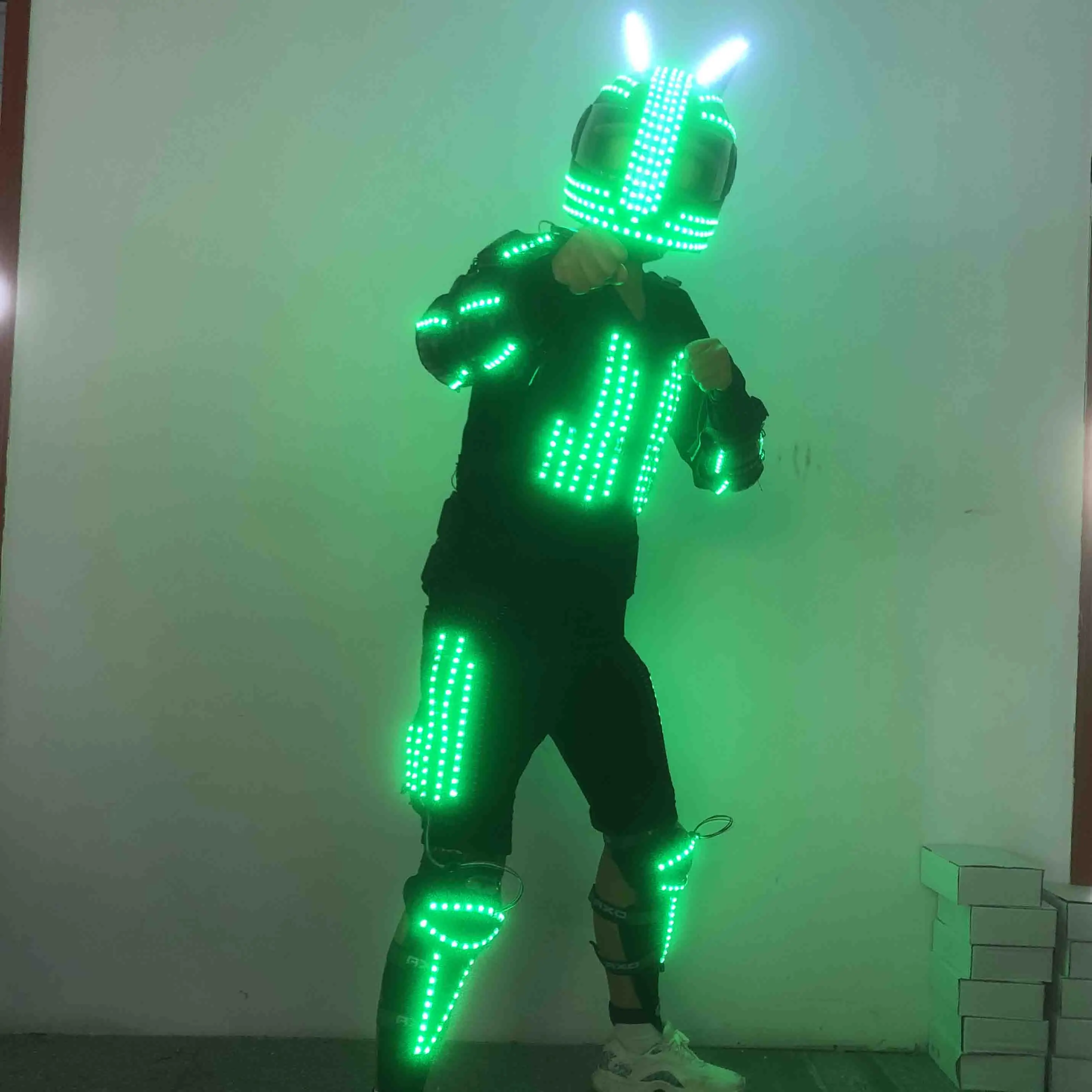 Night Club Party Performance Wear LED Dance Costume
