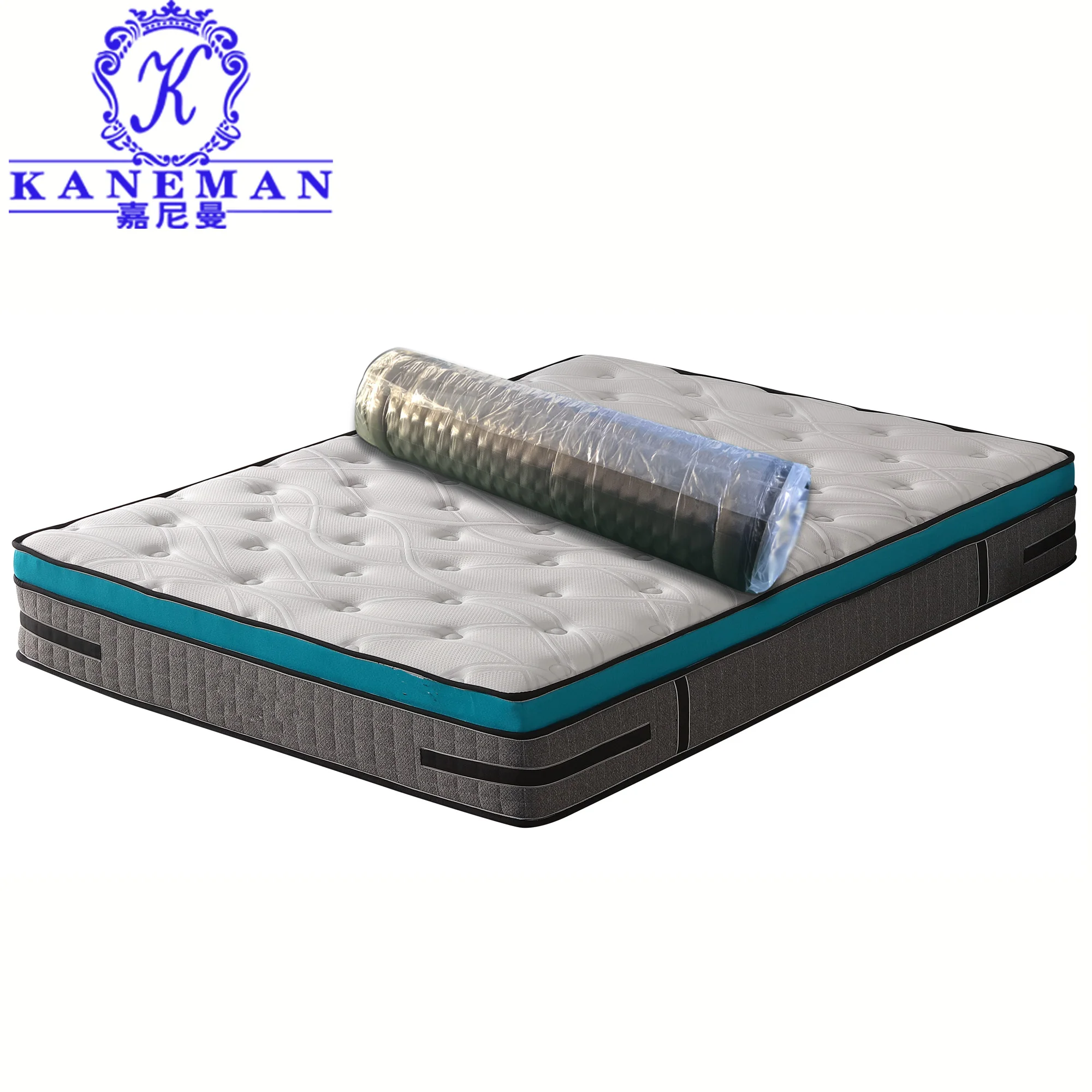 8/10/12/14 inches Hotel Natural Latex Memory Foam King Queen Size Roll Up Sleep Gel Twin Pocket Spring Bed Mattress In A Box