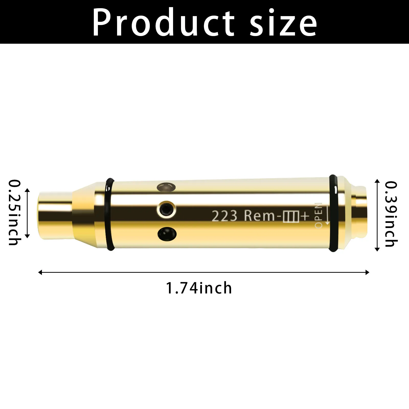 Tactical .223 REM Training Cartridge Dry Fire Red light