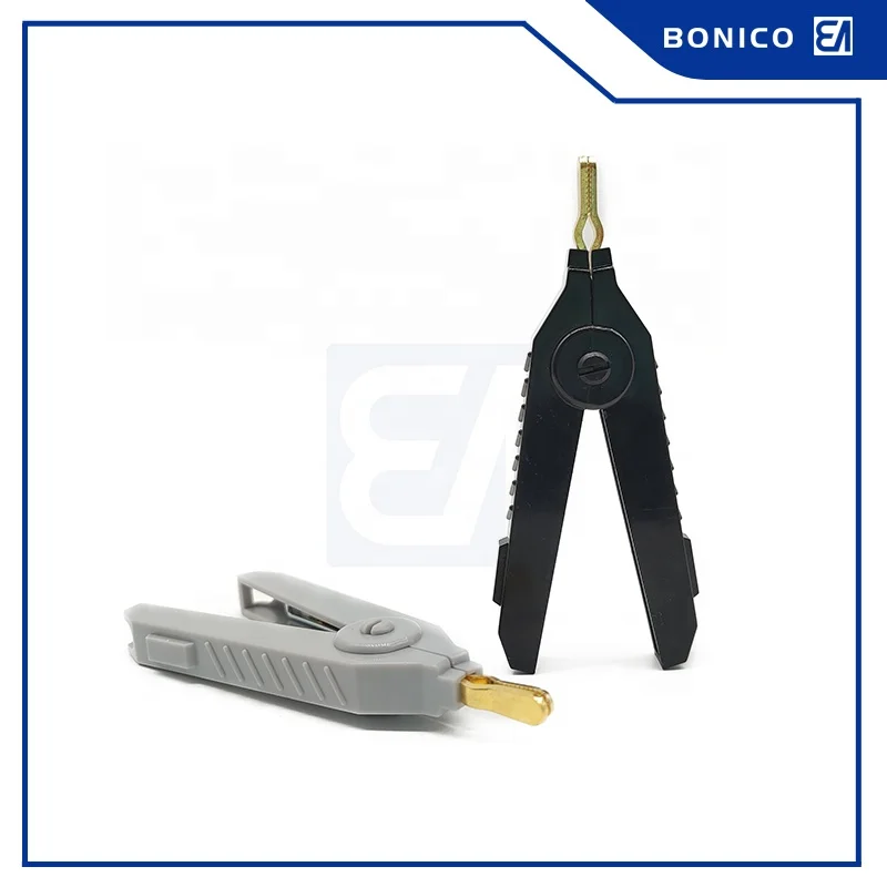 20A 90MM Gold Plated Brass ABS Material High Quality Battery Black Kelvin Clip