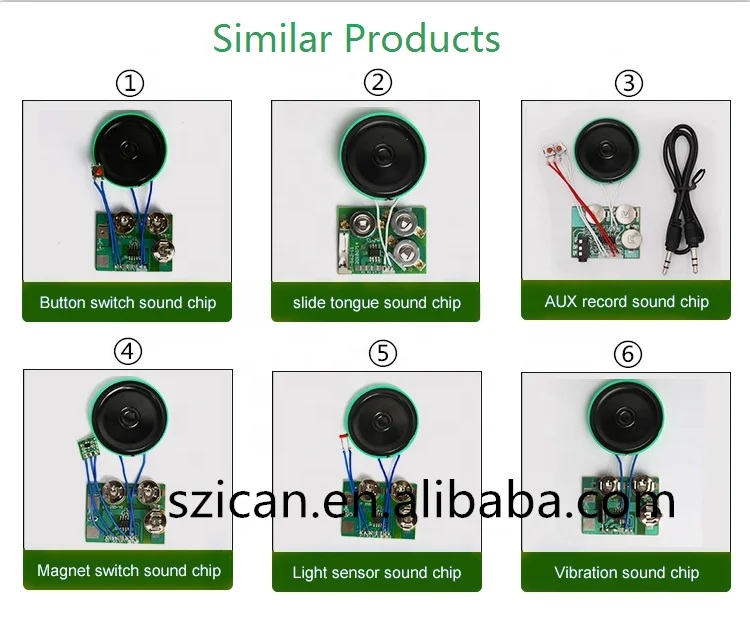 
manufacturer supply high quality customized mini sound recorded chip for greeting card 