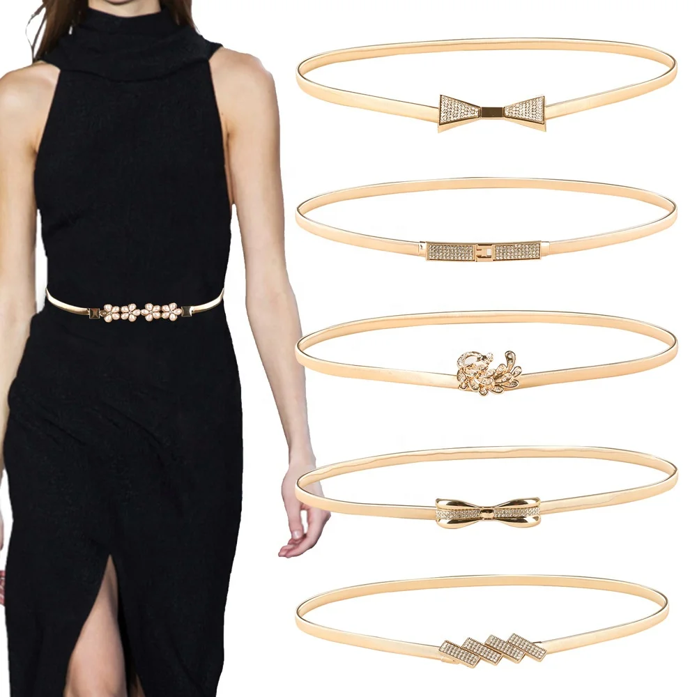 Fashion Metal Belt Ladies Stretch Decorative Waist Chain Jewelry Body Chain