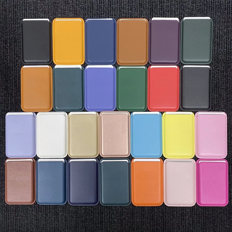 Mobile Phone Strong Magnetic Phone Wallet Holder Card Case Business Ceredit Pocket Pu Leather Card Holder Wallet For Iphone