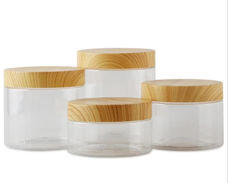 Plastic Transparent Empty Makeup Jar Pot Refillable Sample Bottles Travel Face Cream Lotion Cosmetic