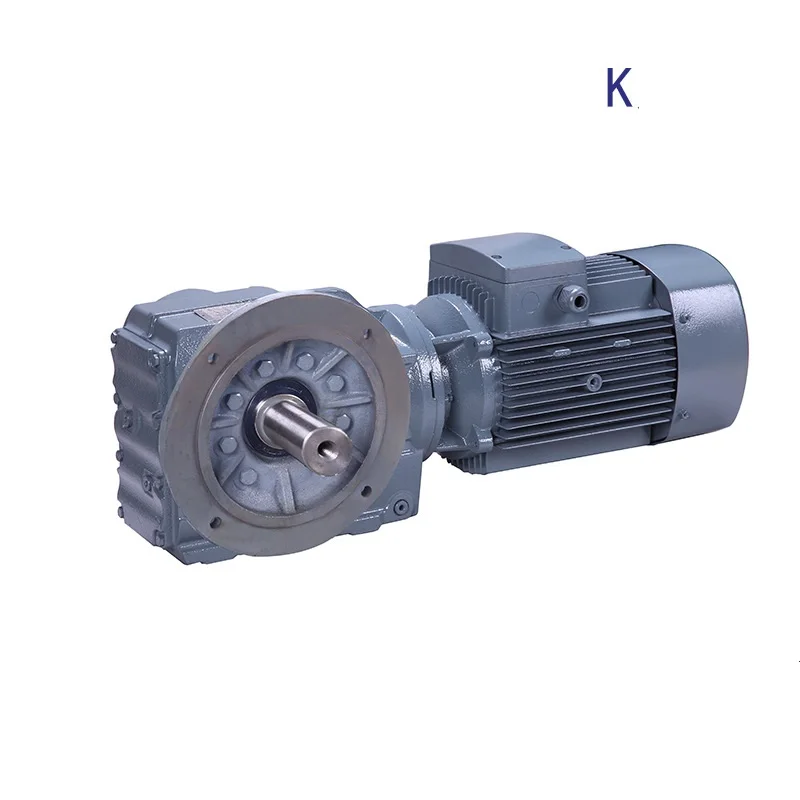DK series helical bevel gearbox with AC 380V 220V  motor