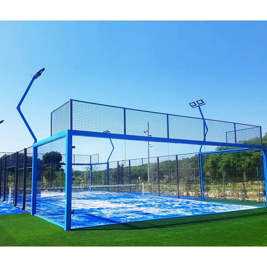 Super Panoramic Padel Tennis Court With Roof Cover Paddle Tennis Court Roof Tent