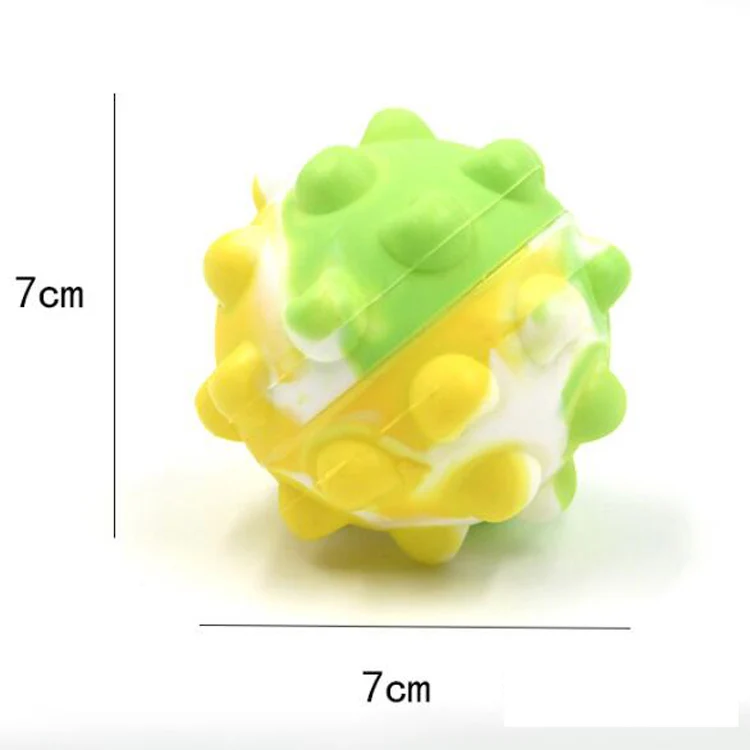 Custom Promotional Gifts Fidget Sensory Squeeze Toys Round Anti Stress Squishy Balls For Kids And Adults Silicone Massage Ball