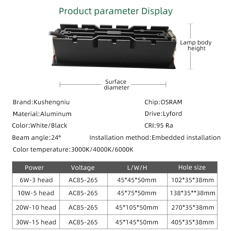 Suspended Office Led Linear Pendant Light Lamp Recessed  High Quality Led Linear Light No Blue Light Risk 3