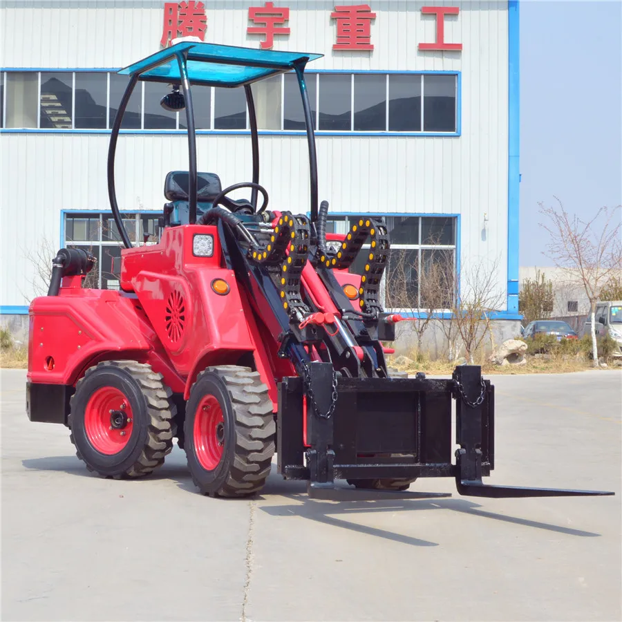 grass fork used front end loader farm tractor made in China with 0.5 ton load