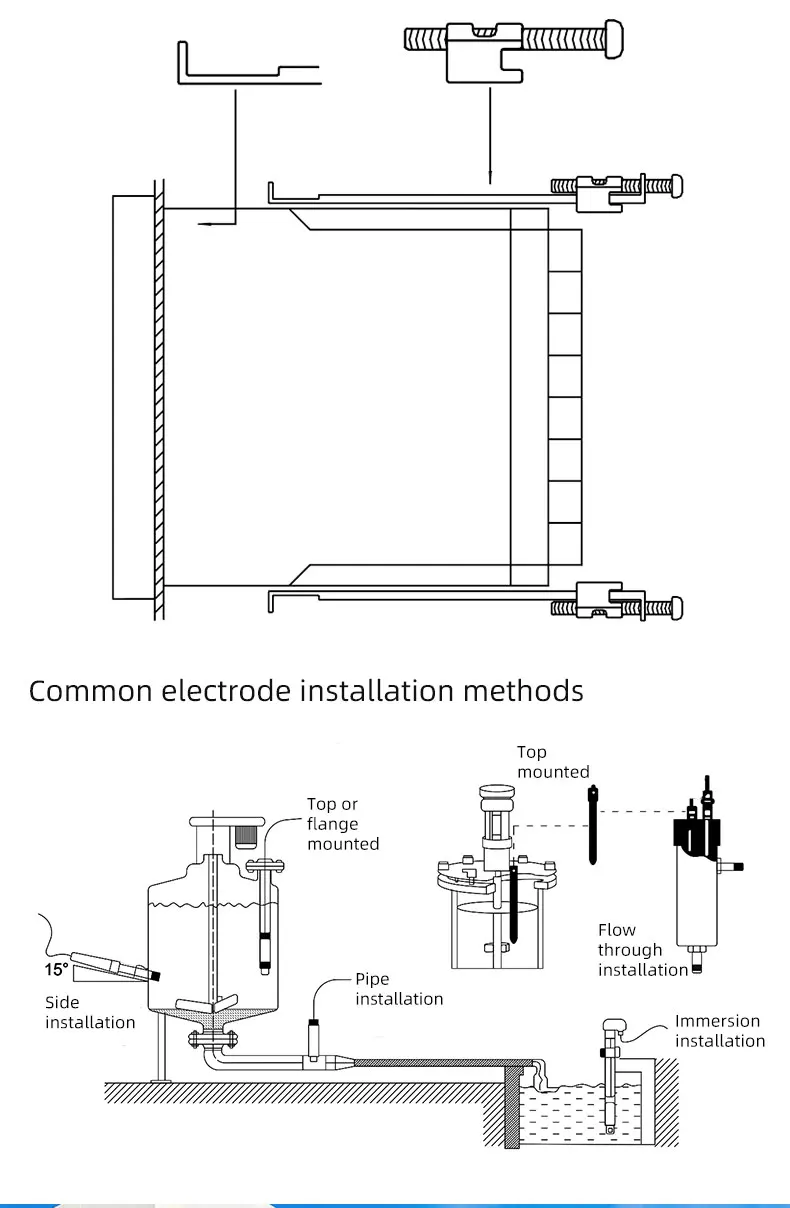 pH/ORP online meter with pH sensor ROC 4-20mA output double relay control easy to use pH/ORP controller pool analyzer