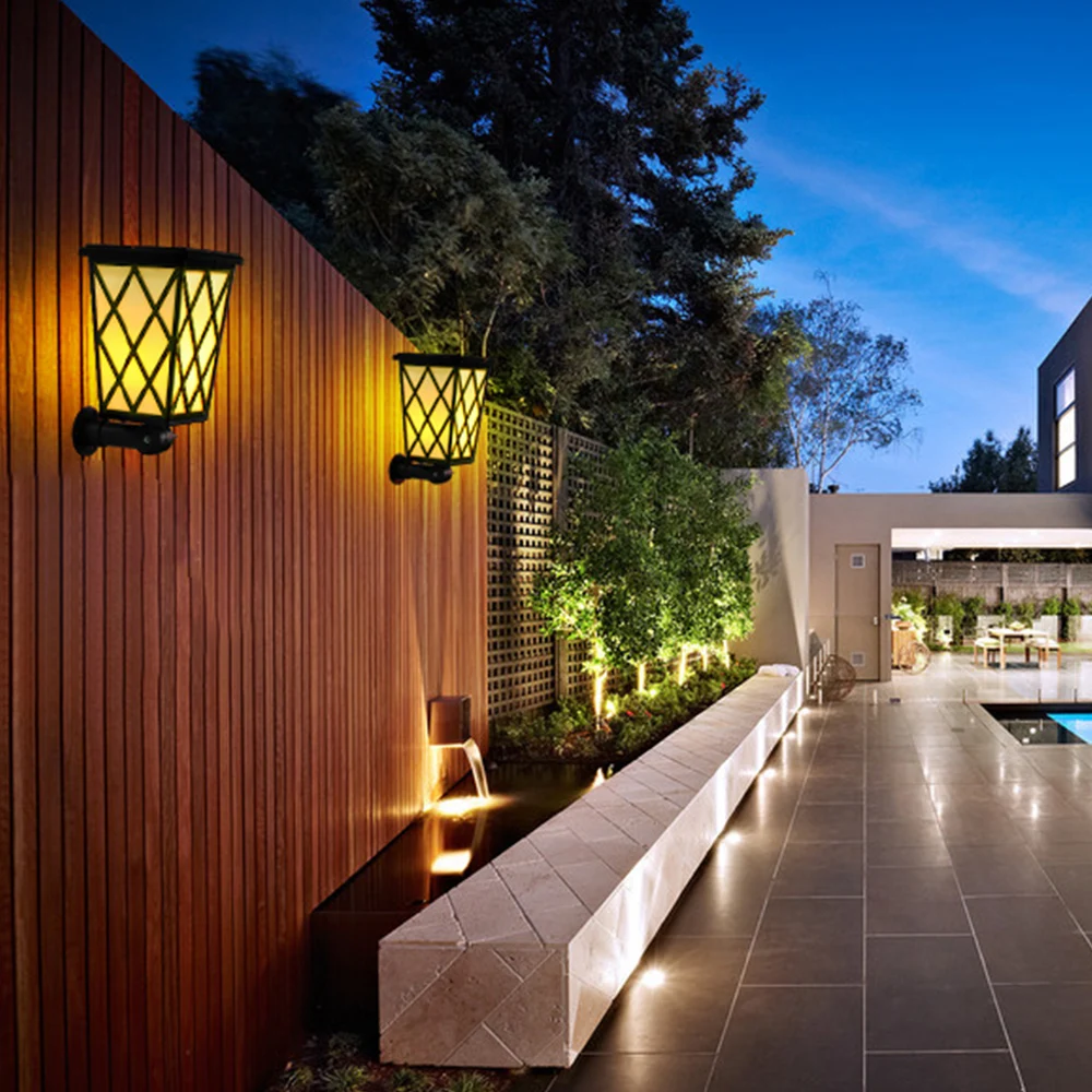 
Best Selling Solar Outdoor Led Pillar Light Solar flame light solar fire lamp 