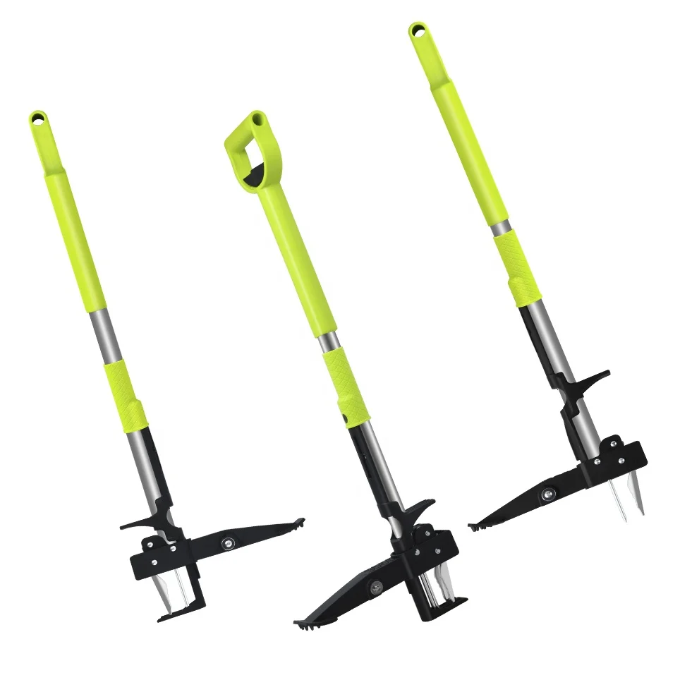 VERTAK Lawn Extractor Weeding Tool Telescopic Aluminum Handle Garden Stand Up Remover Weed Puller