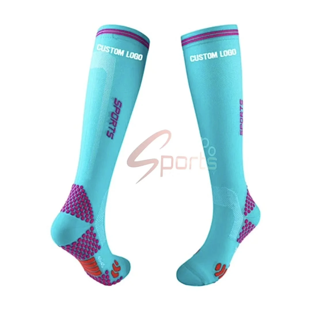 Custom Football Socks Professional Hotsale Low MOQ Anti Slip Non Slip Soccer Sports Basketball Socks Popular Long Grip Socks