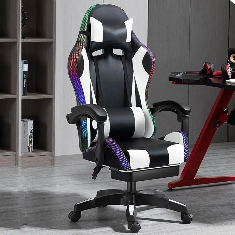 Chile Warehouse Cheap Pu Leather Computer Chair Ergonomic Silla Gamer Racing Rgb Massage Gaming Chair With Lights And Speaker