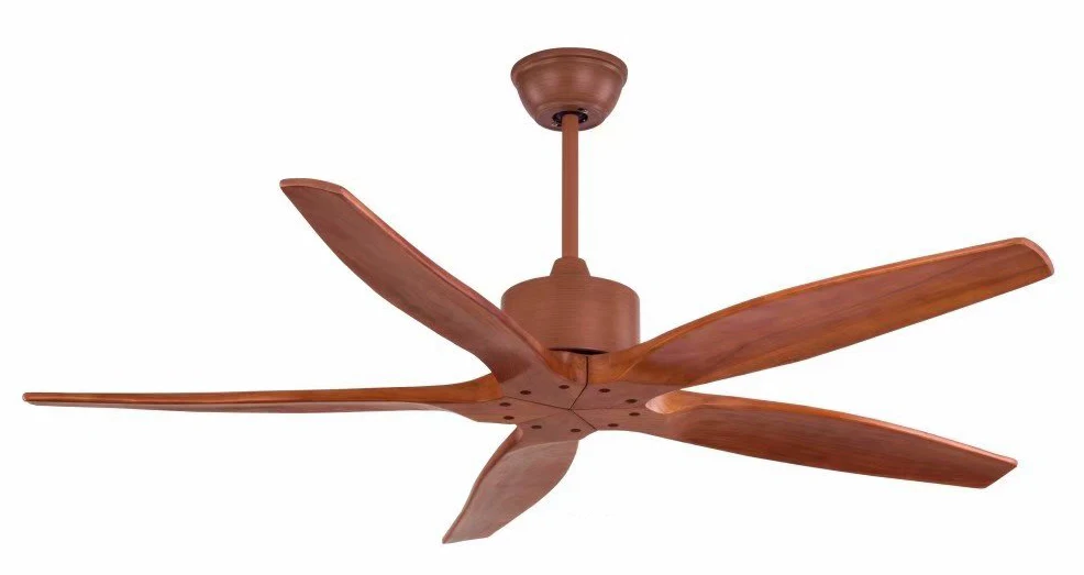 New Arrivals Solid Wood 3 Blades Residential Remote Indoor Ceiling Fan