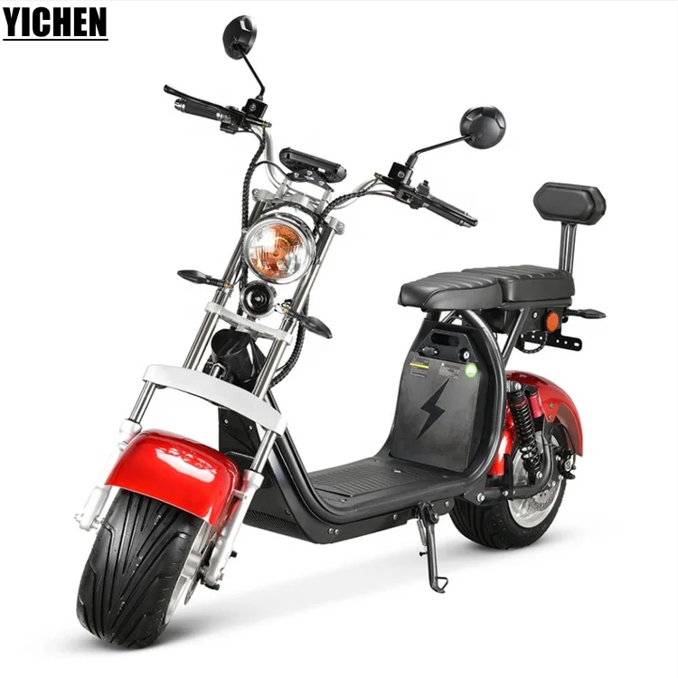 YICHEN Elektrisk Skoter Two Removable Li Battery 100km Long Range COC Double Seat 2 Wheel 1500w EEC Electric Scooter