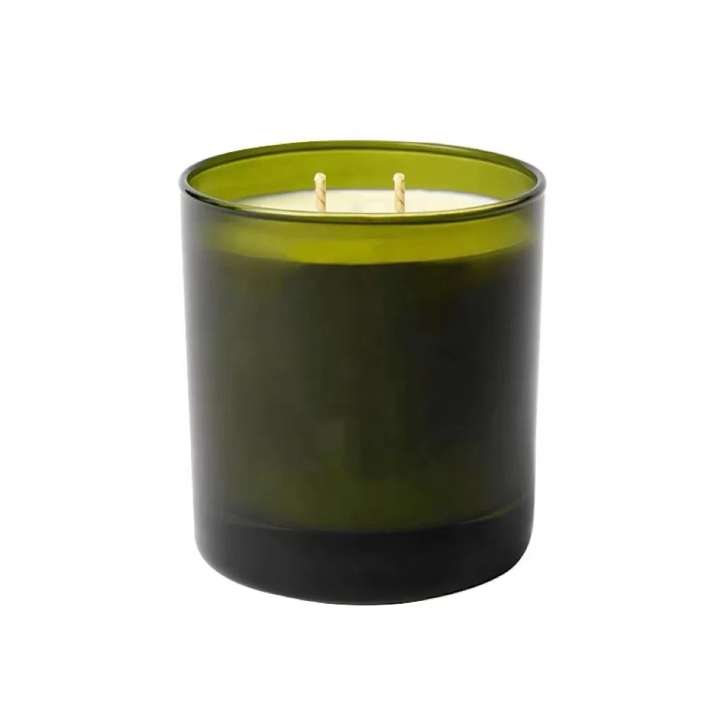 Wholesale Decorative 4oz 8oz 10oz 12oz 16oz 230Ml 320Ml 500Ml Empty Matte Glossy Luxury Wood Lids Custom Glass Candle Containers