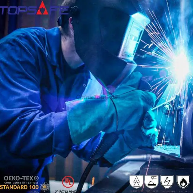 
180gsm 200gsm Modacrylic fabric ProSplash-PU Lamination 250gsm 280gsm 300gsm Modacrylic chemic al proof Industry fabric 