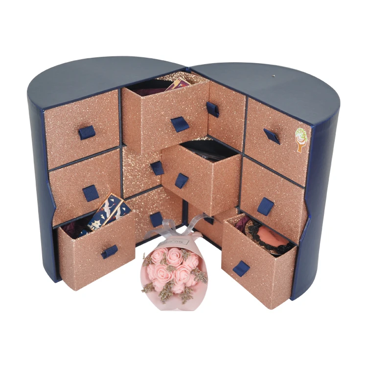 Chinese Manufacturer Advent Calendar 2021 Beauty Free Sample Advent Calandars 12 Day Cosmetics Advent Calendar Cylinder