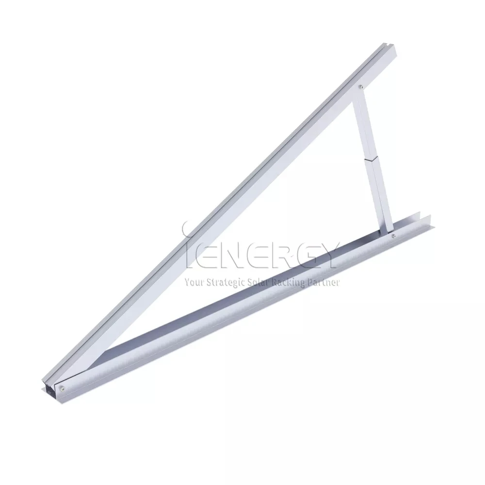 Adjustable Flat Roof East and West Ballast Solar Mounting System