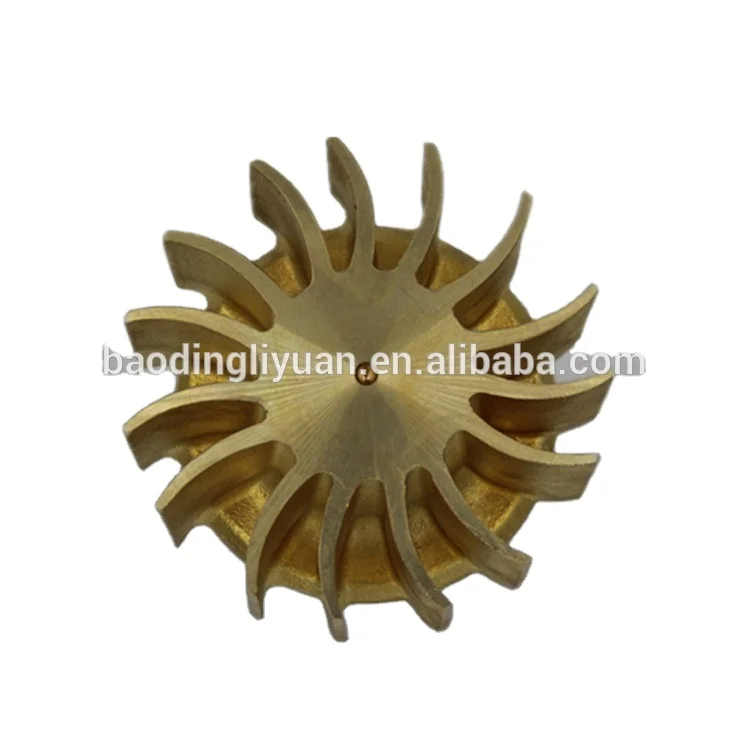 Hebei Liyuan  copper castings brass All kinds of hardware product open double pump impeller impeller pump